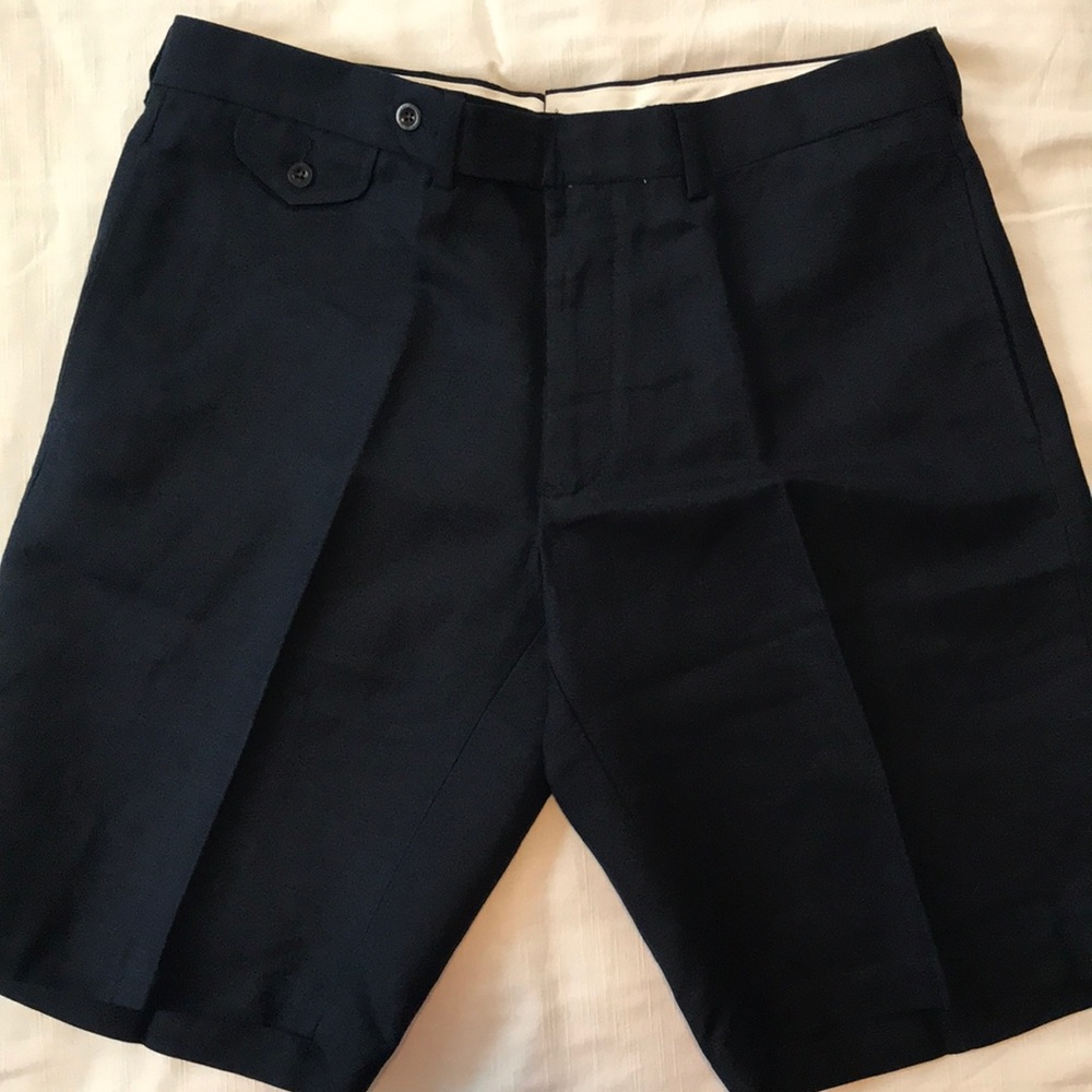 NWOT Polo Ralph Lauren navy linen shorts